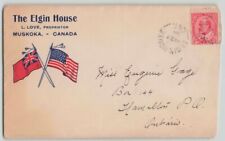 Canada 1908 Elgin House Muskoka Hotel Advertising Cover to Hamilton