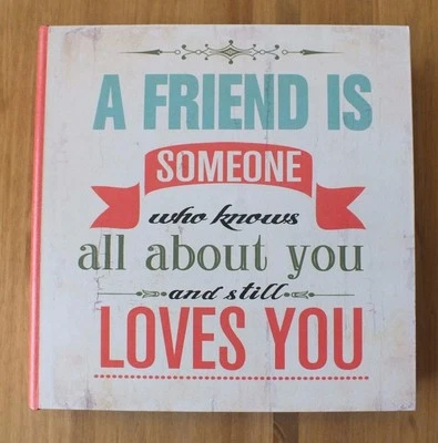 Book box A FRIEND IS SOMEONE WHO KNOWS ALL ABOUT YOU /Gift Bits & Bobs - Image 1 of 4