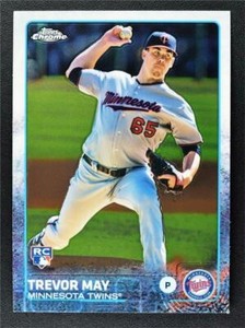 2015 Topps Chrome #118 Trevor May RC - NM-MT