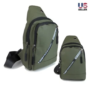 Mens Sling Crossbody Bag Chest Shoulder Messenger Backpack Waterproof Anti-Thef - Picture 1 of 8