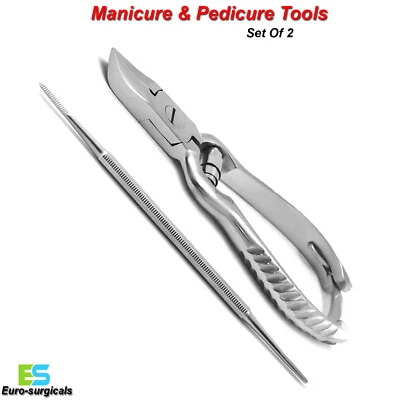 BEADEN® INSTRUMENTS / MEDSPO Chiropodist Podologie Nagelfeile Set Einwachsen Feder Fass dick Nagelschneider CE