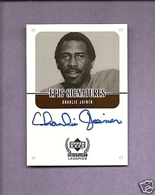 1999 UPPER DECK EPIC SIGNATURES CHARLIE JOINER AUTO - Image 1 of 1