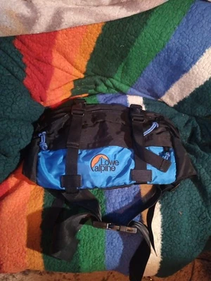 Riñonera vintage LOWE ALPINE cintura senderismo mochilero azul negro Foto 1 de 4