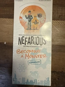 Nefarious The Mad Scientist Juego de Mesa Convertirse en un Monstruo Paquete de Expansión Nuevo - Imagen 1 de 10