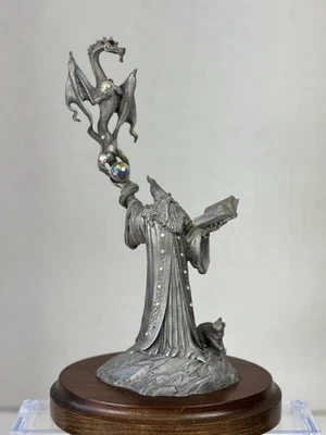 1986 Perth Pewter “Spell Of The Dragon” By Ray Lamb LE Sample/2500 Statue - Image 1 of 4