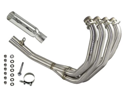 Voodoo Polished Shorty 4-into-1 Full Exhaust System for CBR900RR 1993-1999 - Image 1 of 2