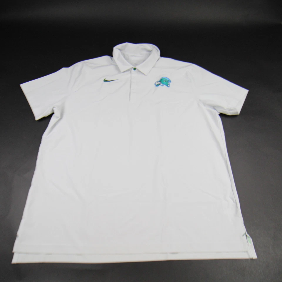 Tulane Green Wave Nike Polo Men's Light Gray Used - Image 1 of 1
