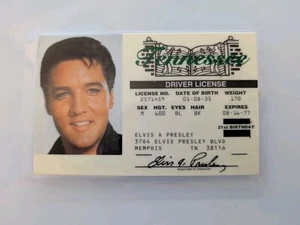 Elvis Presley Souvenir laminierter Tennessee FÜHRERSCHEIN Graceland Rockmusik - Bild 1 von 5