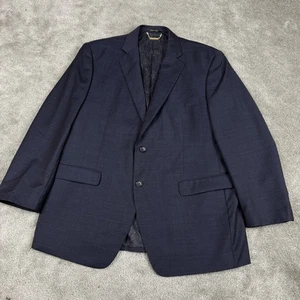 Donald Trump Signature Collection Suit Jacket Mens 44 Short Blue Wool Blazer - Picture 1 of 14