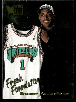 1996-97 METAL SHAREEF ABDUR-RAHIM RC VANCOUVER GRIZZLIES #135 - Image 1 of 2