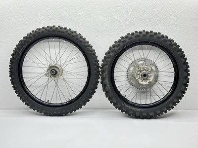 Kawasaki KX250F 2017 Excel juego de ruedas delanteras traseras 21/19" llanta piñón buje negro KX Foto 1 de 4