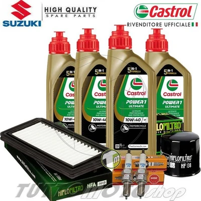 Tagliando SUZUKI AN 650 Burgman / ABS 2012 2013 - Olio Castrol + Filtri Candele - Immagine 1 di 4
