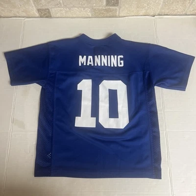 Молодежная футболка команды НФЛ Eli Manning Ny Giants. # 10 размер детский большой (7) - Изображение 1 из 4