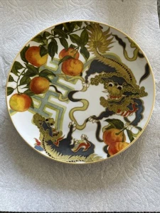 Lot of 3 Williams Sonoma Lunar New Year New Moon Plate Mandarin Foo Dog 8-1/4" - Picture 1 of 11