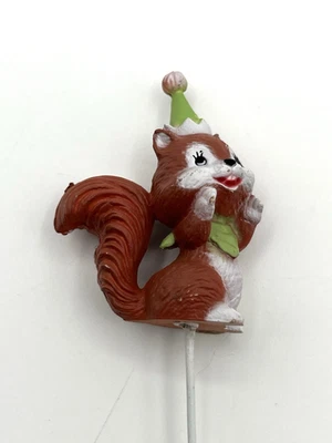 Lote 5 Toppers Vintage Feliz Cumpleaños Ardilla Pastel Selecciones Nuevo de Lote Antiguo Hong Kong Pegatina Foto 1 de 4