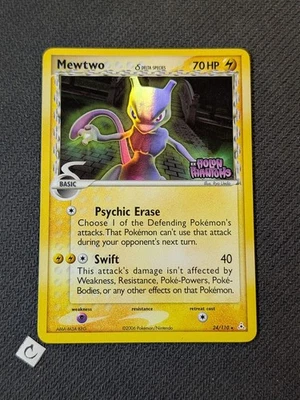 Mewtwo (Delta Species) 24/110 - EX Holon Phantoms carimbado holográfico reverso MP - Imagem 1 de 4