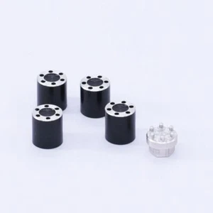 NZH Aluminiumlegierung SCX24 Räder Mutter SCHWARZ 4 Stück/Set mit Werkzeug # NZSCX24-72 - Bild 1 von 3