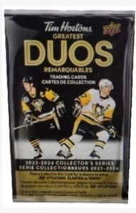 2023-24 Upper Deck Tim Hortons Greatest Duos Hockey Cards ** 1 Pack ************ - Picture 1 of 1