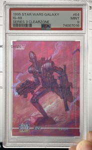 1995 Star Wars Galaxy Series 3 ClearZone Insert E4 IG-88 PSA 9 POP 3 None Higher