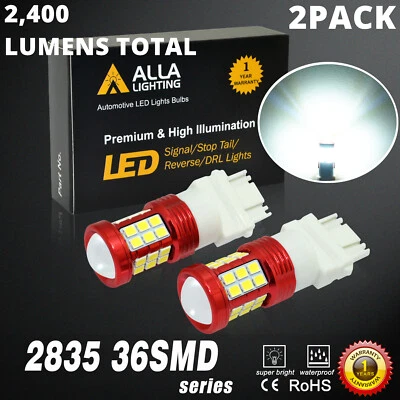 2 белые светодиодные обратные задние лампы 3157 для Chevy Silverado 1500 2007-2013 годов выпуска - Изображение 1 из 4