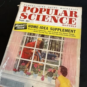 VINTAGE ORIGINAL RETRO Magazine Journal Popular Science Tool 1950s Cafe Art - Picture 1 of 6