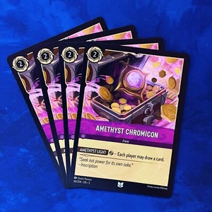 4x JUEGO Amatista Cromicón Lorcana 66 Set 5 Cielos Brillantes Artículo Dibujar Cartas - Imagen 1 de 3