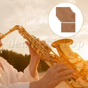 6 x Saxophone Neck Joint Cork Pad Replacement 2.44 x 1.61 Inch Brown - Picture 1 of 9