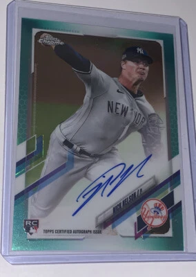 2021 Topps Chrome Nick Nelson Aqua Refractor Rookie Autograph Auto #'d 070/199 - Image 1 of 3
