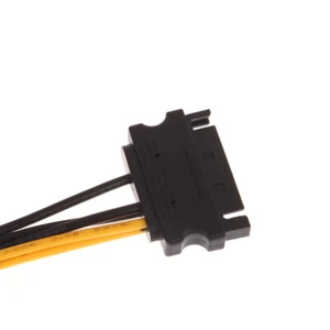 1PC Dual SATA Male To PCIe 8Pin Male PCI Express PCI-E Video Card Splitter - Photo 1/10
