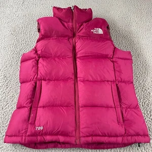 The North Face Womens Puffer Vest S Pink 700 Down Gorpcore Outdoors Hiking *Read - Picture 1 of 14