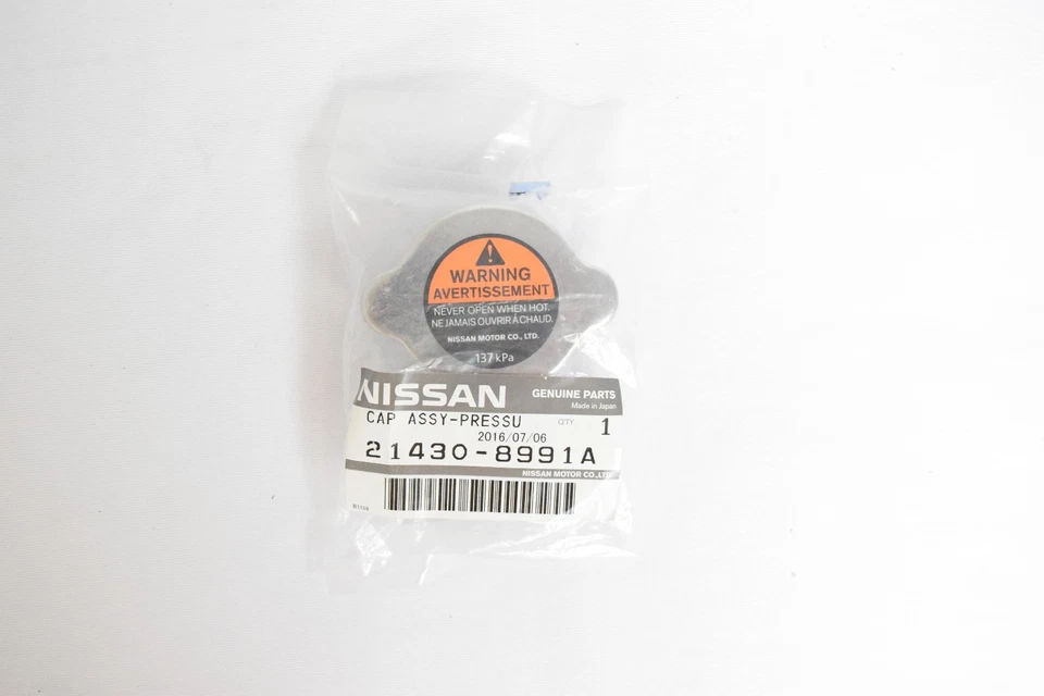 Nissan Altima Maxima Murano Quest 2007-2015 Metal Radiator Cap 21430-8991A OEM - Image 1 of 1
