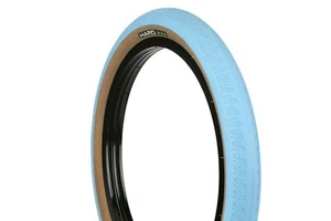New Haro HPF BMX Tire 20" x 2.2 Blue/Skinwall - Picture 1 of 6