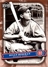 2005 Upper Deck Classics Billy Herman #7 Chicago Cubs