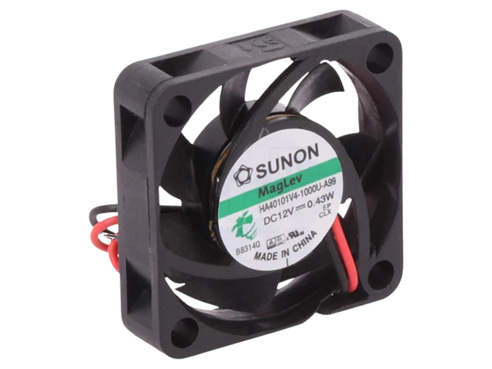 Sunon Lüfter 40x40x10mm HA40101V4-A99 DC 12V 5000 U/min 15,7dBA Vapolager MLS