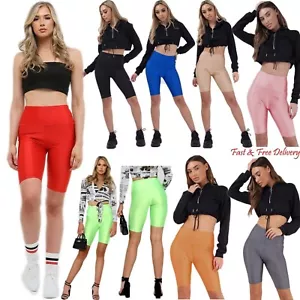 New Women's Ladies Super Stretchy Leggings Cycling Dance Shorts Girls Shapewear - Picture 1 of 8