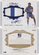 2018 Flawless Collegiate Sapphire /15 Khyri Thomas #135 RPA Rookie Patch Auto RC