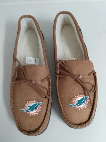 Foco Florida Dolphins Slippers Size L  Great Condition Cover