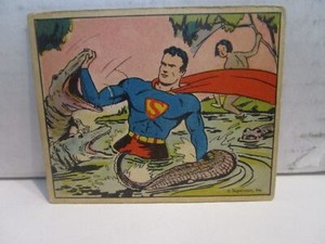 1940 SUPERMAN CARD #46  TO THE RESCUE - GUM INC.  Good Condition