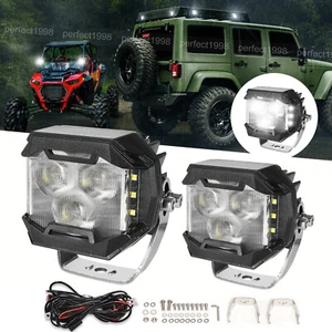 Luz de trabajo LED de 3 pulgadas cubo lateral inundación todoterreno lámpara antiniebla conducción ATV 4x4 cápsulas 2 un. - Imagen 1 de 19