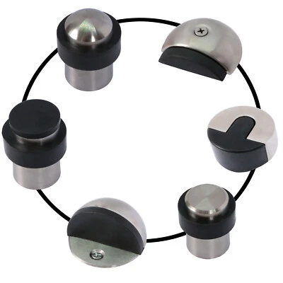 Türstopper Wandtürstopper Türpuffer Türfeststeller Edelstahl zur festen Montage - Bild 1 von 4