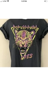 DEF LEPARD T-Shirt 1983 Tour Rolled Sleeve X-L Neu - Bild 1 von 4