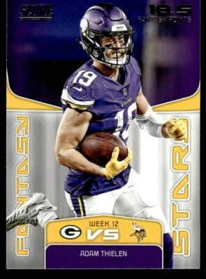 2019 Score Fantasy Stars Adam Thielen Minnesota Vikings #FS-12 Insert - Image 1 of 2