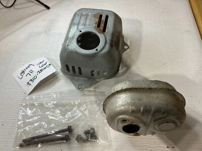 Honda Muffler 18310-Z0Y-000 & Shield 18321-Z0L-J01 18310-ZM0-010 #711 grey - Image 1 of 2