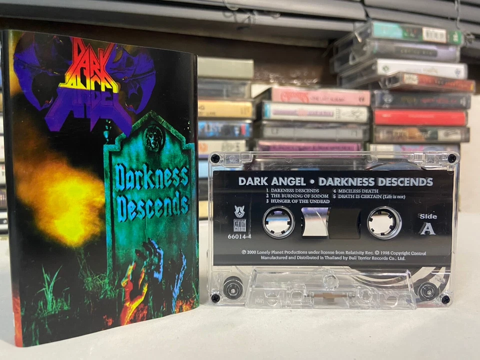 Dark Angel Darkness Descends cassette tape Century Media 2000 Thailand Tested - Image 1 of 3