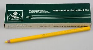 115907 Faber Castell 2251 GE Gelb Glasschreiber Stifte glasswriting pencils 