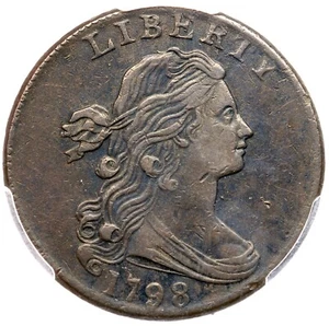 1798 S-184 R-1 PCGS XF 45 Style I Hair Draped Bust Large Cent Coin 1c - Picture 1 of 3
