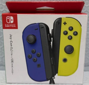 Nintendo Switch Joy-Con Controller Neon Blue/Neon Yellow (Japanese Writing) - Picture 1 of 3