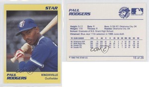 1990 Star Knoxville Blue Jays Paul Rodgers #15