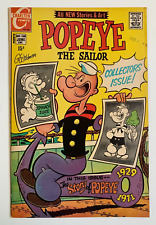 POPEYE THE SAILOR #108, Charlton 1971, our grade 8.5, 1929 Story of Popeye