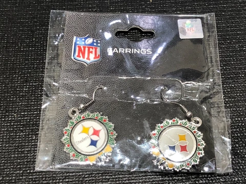 MINT  2016 NFL Earrings in Pack - Pittsburgh Steelers Cover